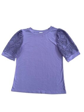 Studio 1886 Lace Sleeve Detail Top - Size: Small